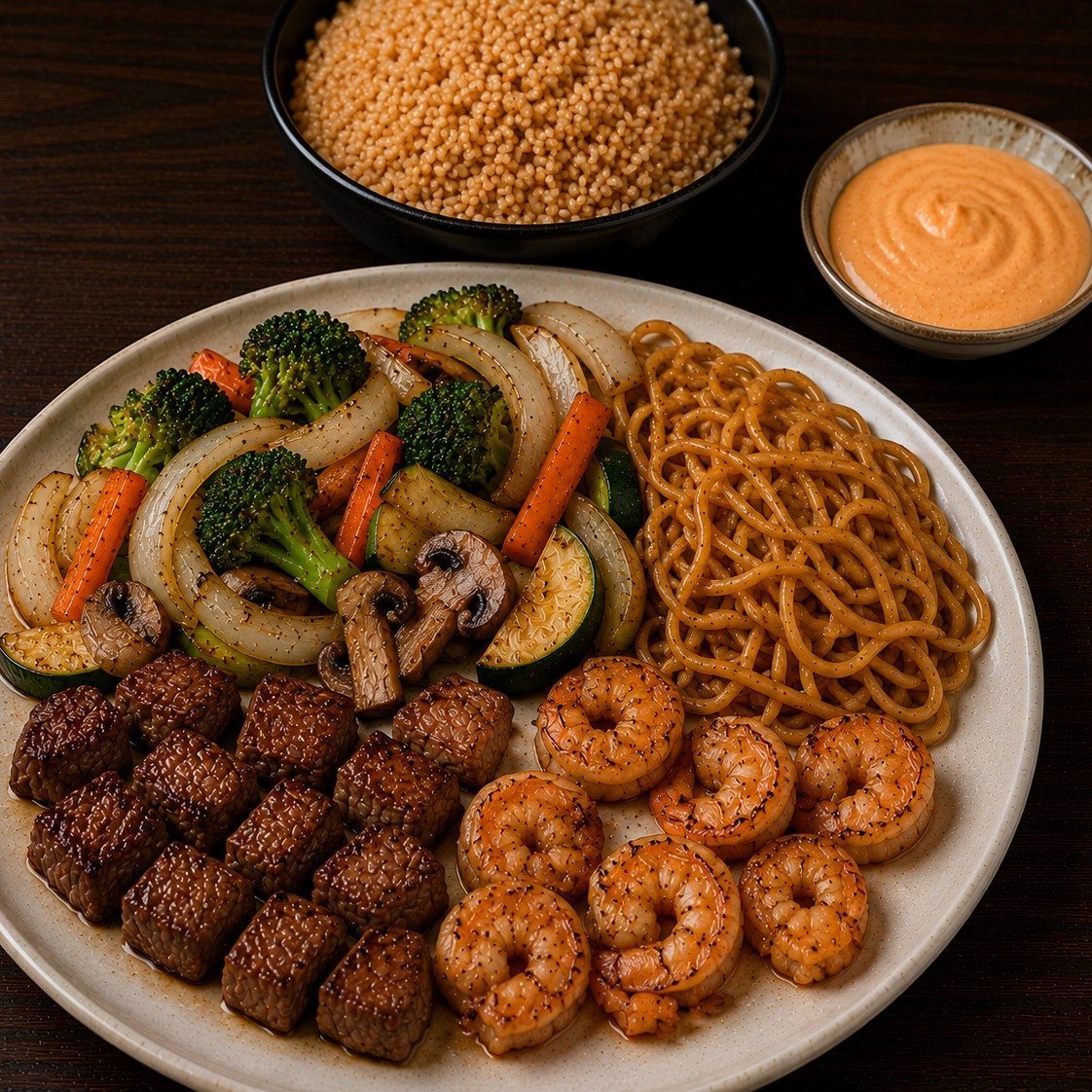 Filet and Shrimp.