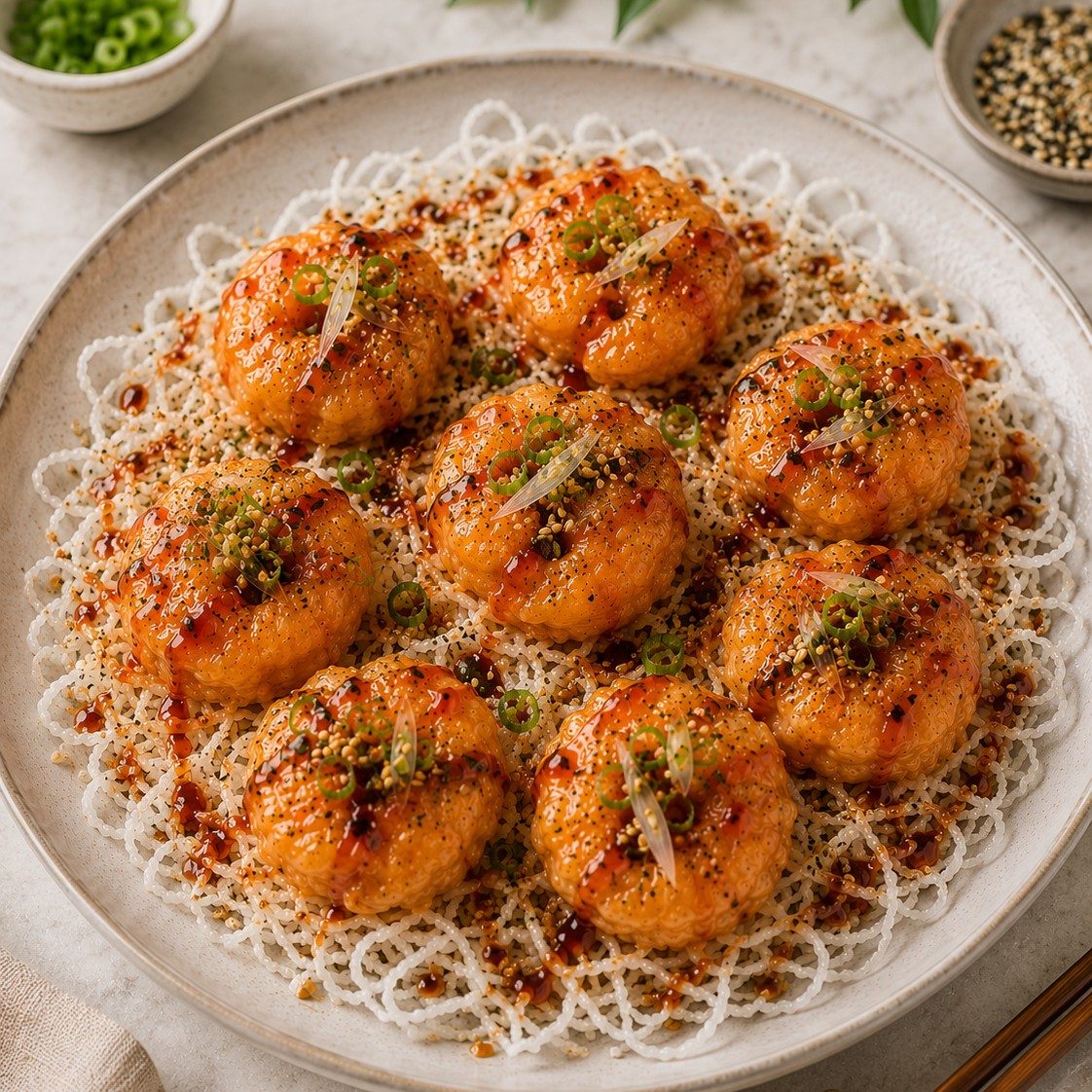 Boom Boom Chicken Appetizer.
