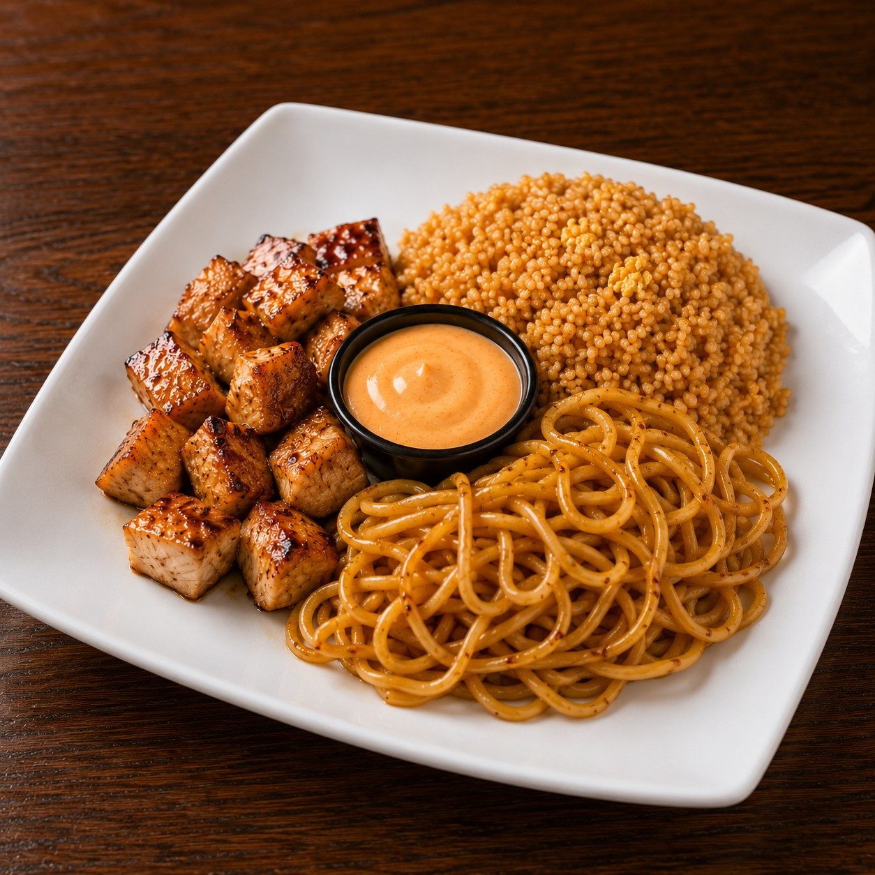 Kids Hibachi Chicken with Noodles.