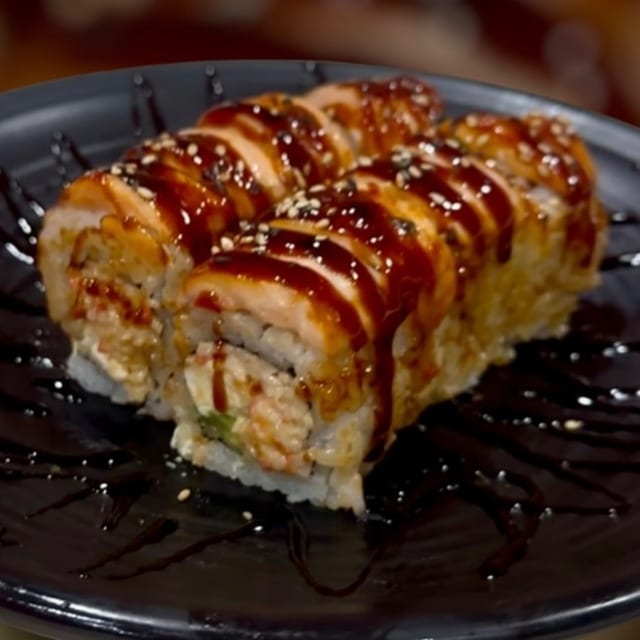 Baked Salmon Roll.