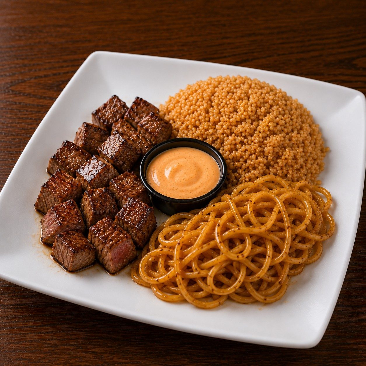 Kids Hibachi Steak with Noodles.