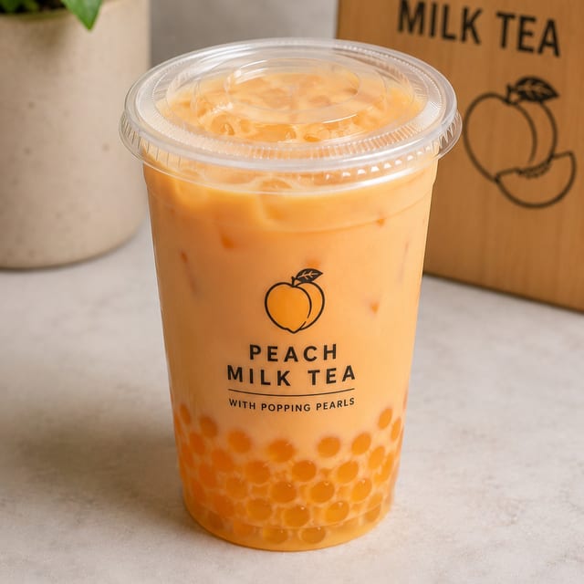 Peach Milk Tea.