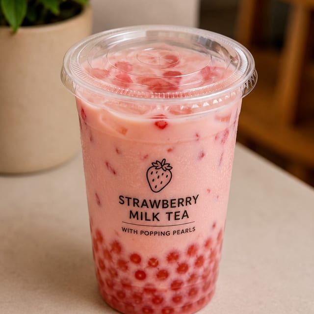 Strawberry Milk Tea.