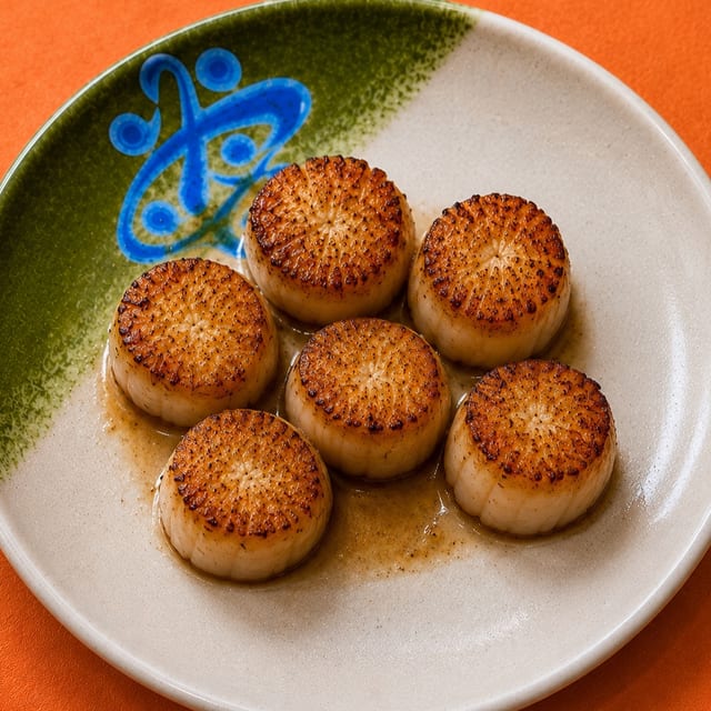 Side Grilled Scallops.