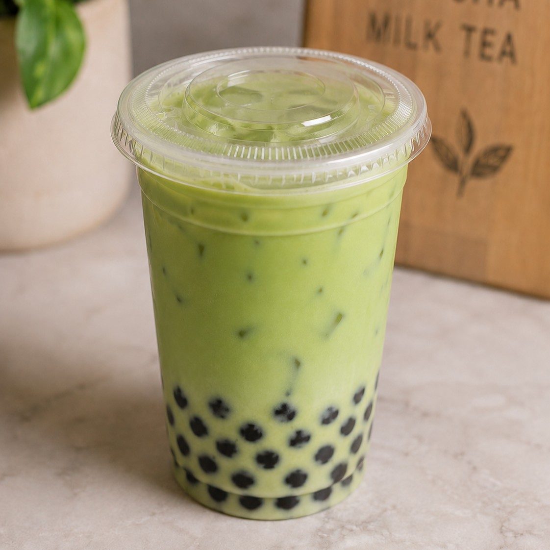 Matcha Milk Tea.