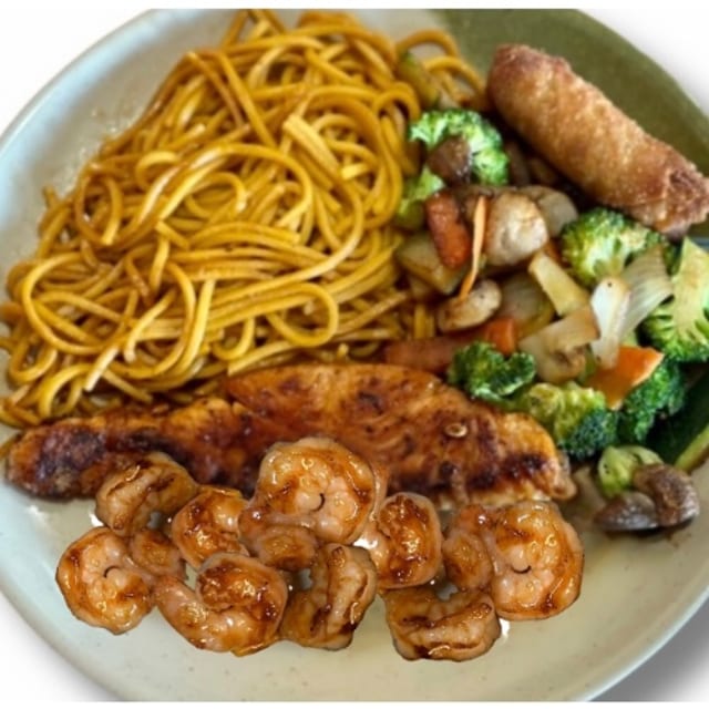 Shrimp and Salmon.