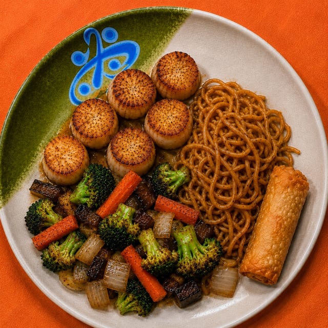 Hibachi Grilled Scallops.