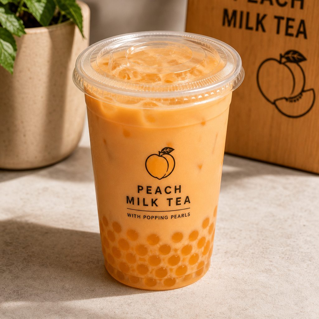 Peach Milk Tea.