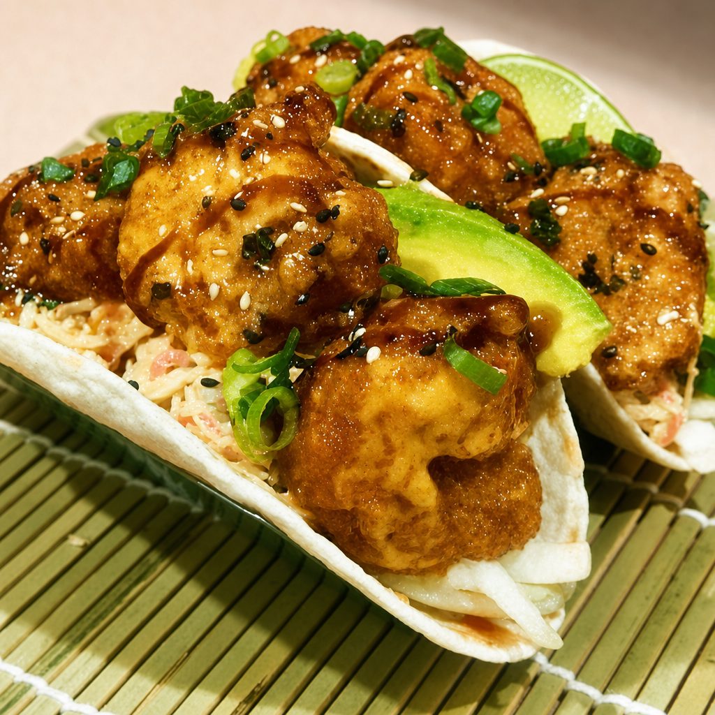 Boom Boom Shrimp Taco.
