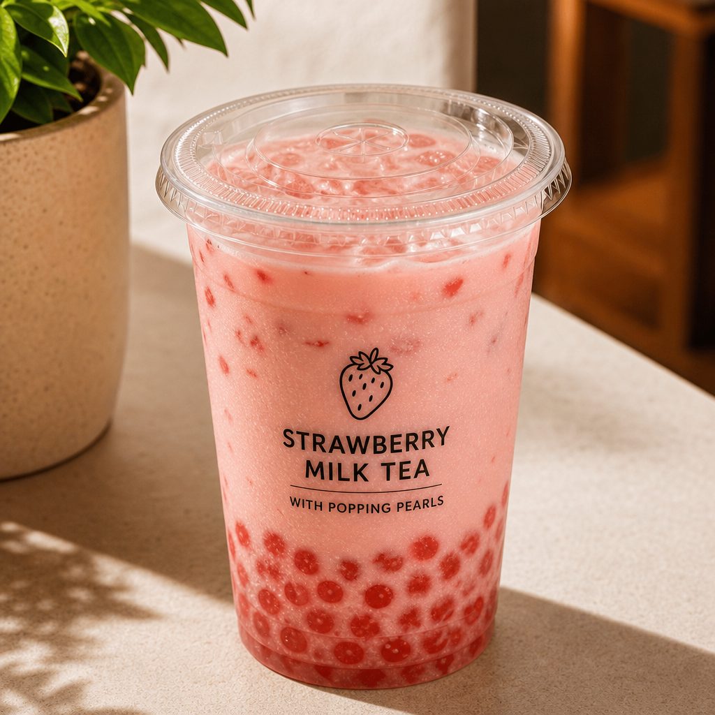 Strawberry Milk Tea.