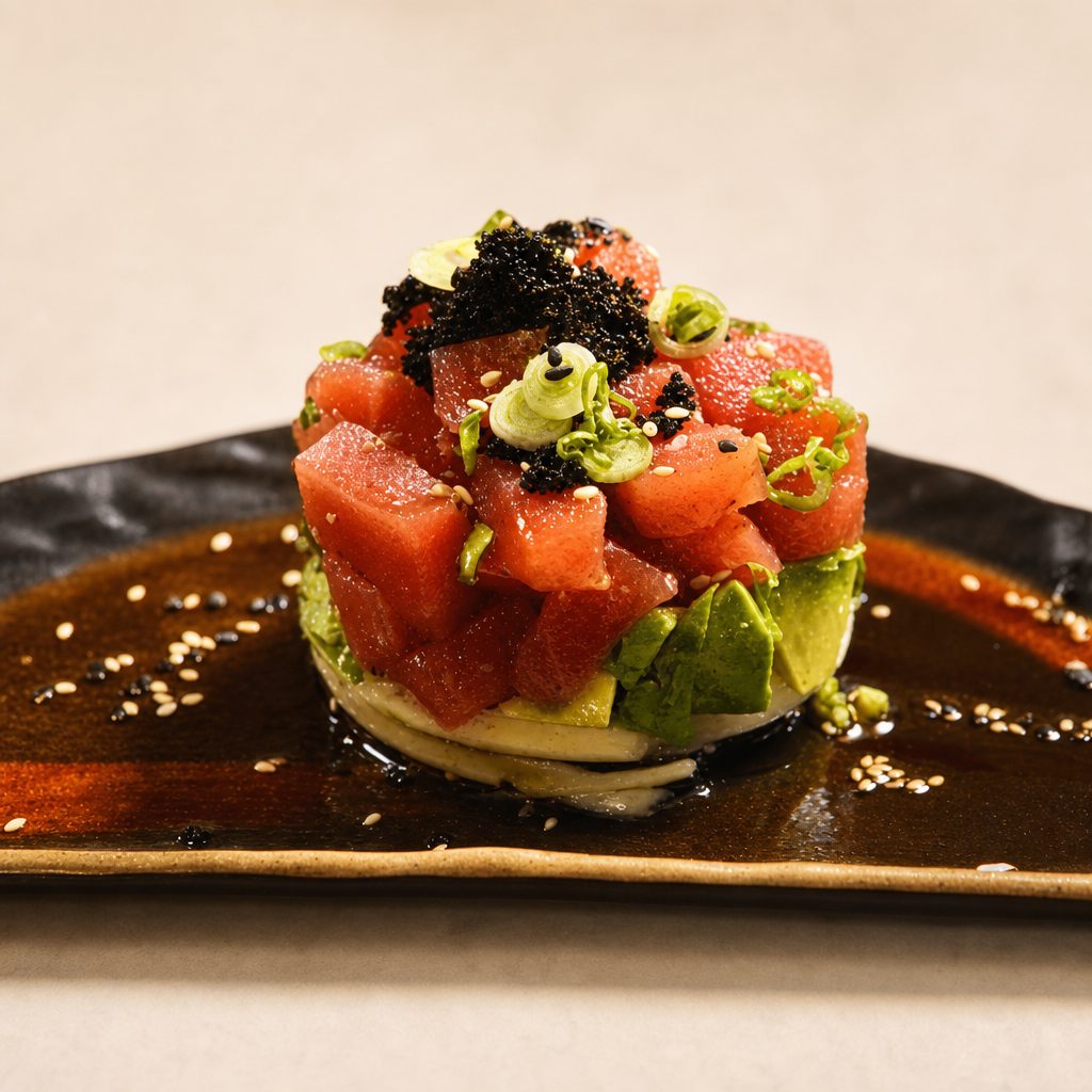 Tuna Poke Appetizer.