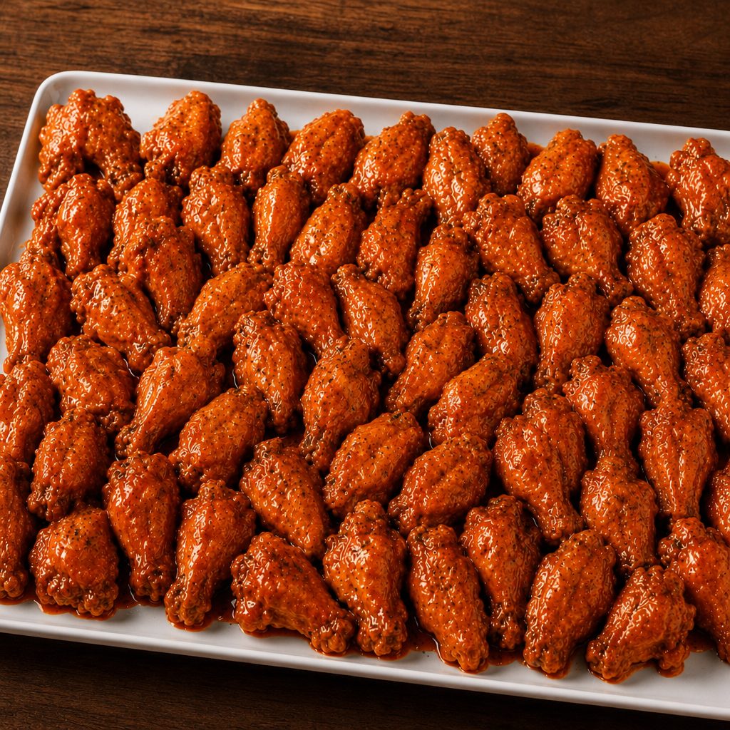 50pcs Wings (Five Flavor Sauce).