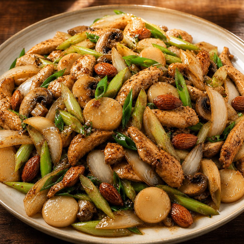 Almond Chicken.