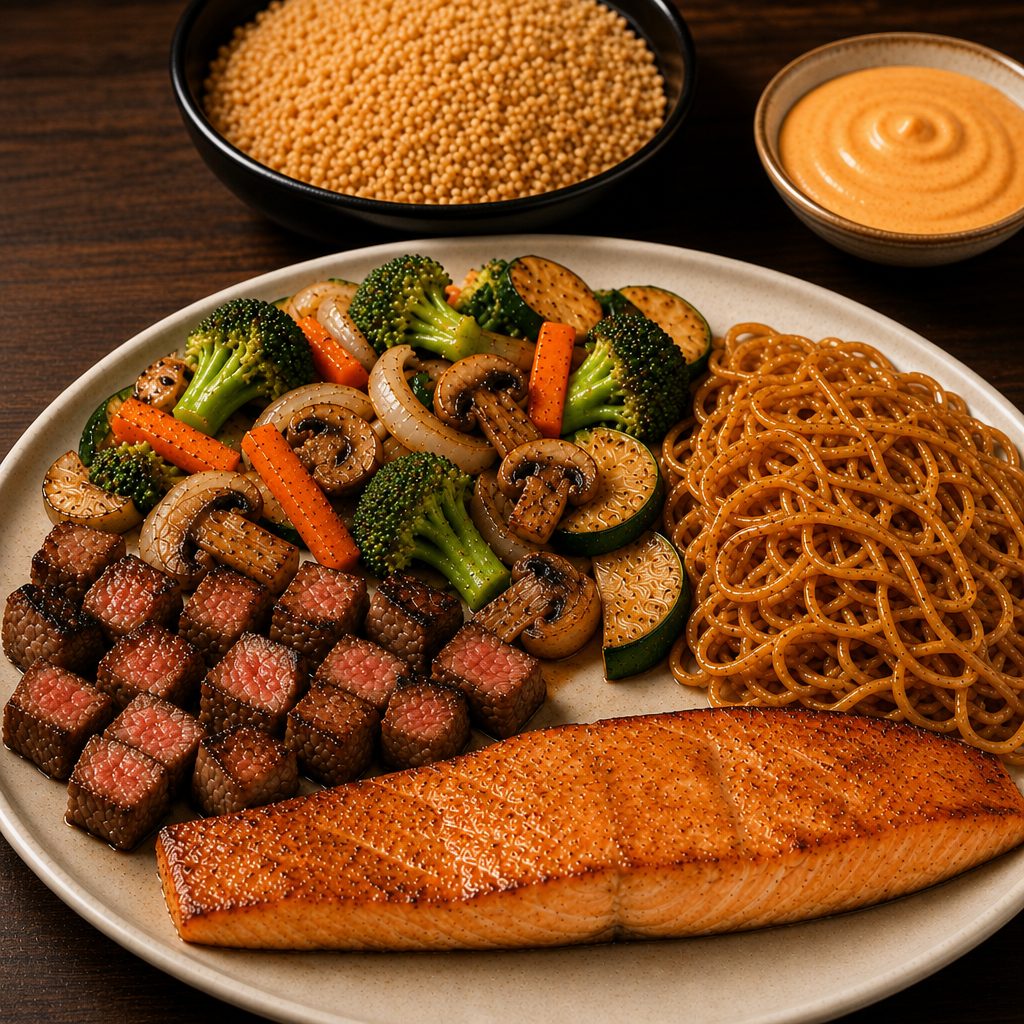 Filet and Salmon.